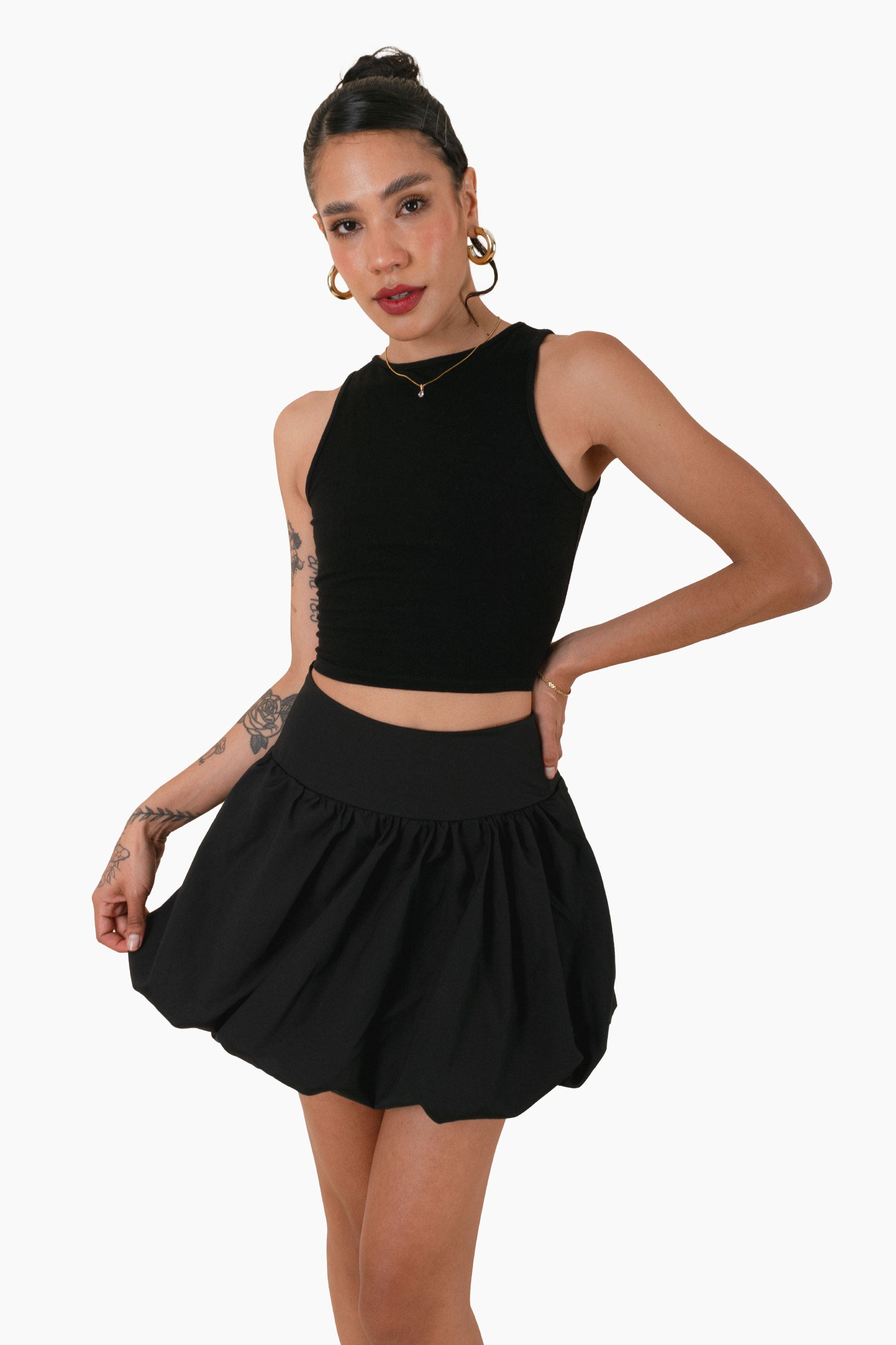 FALDA GLOBO NEGRO
