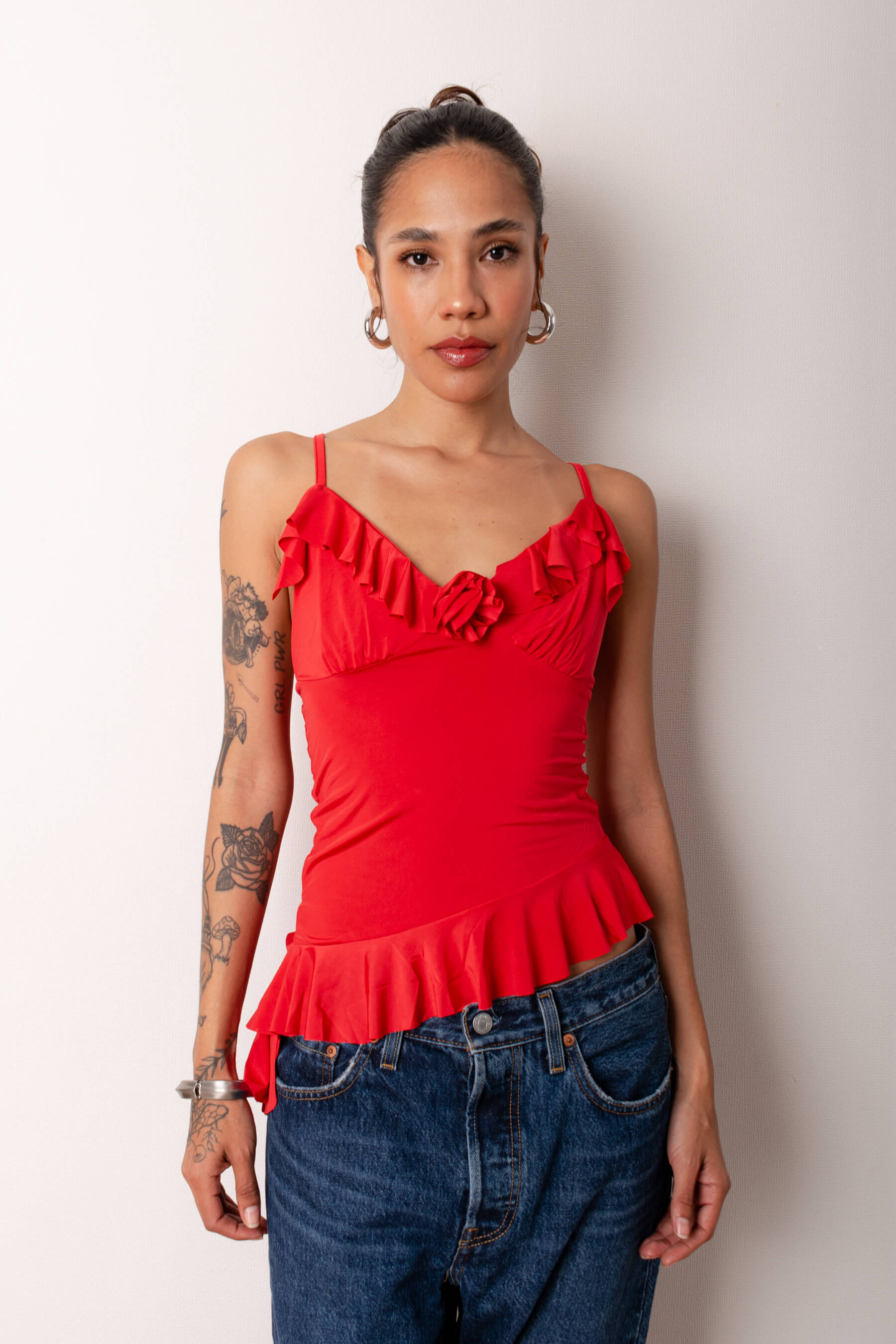 TOP SHIRLEY ROJO