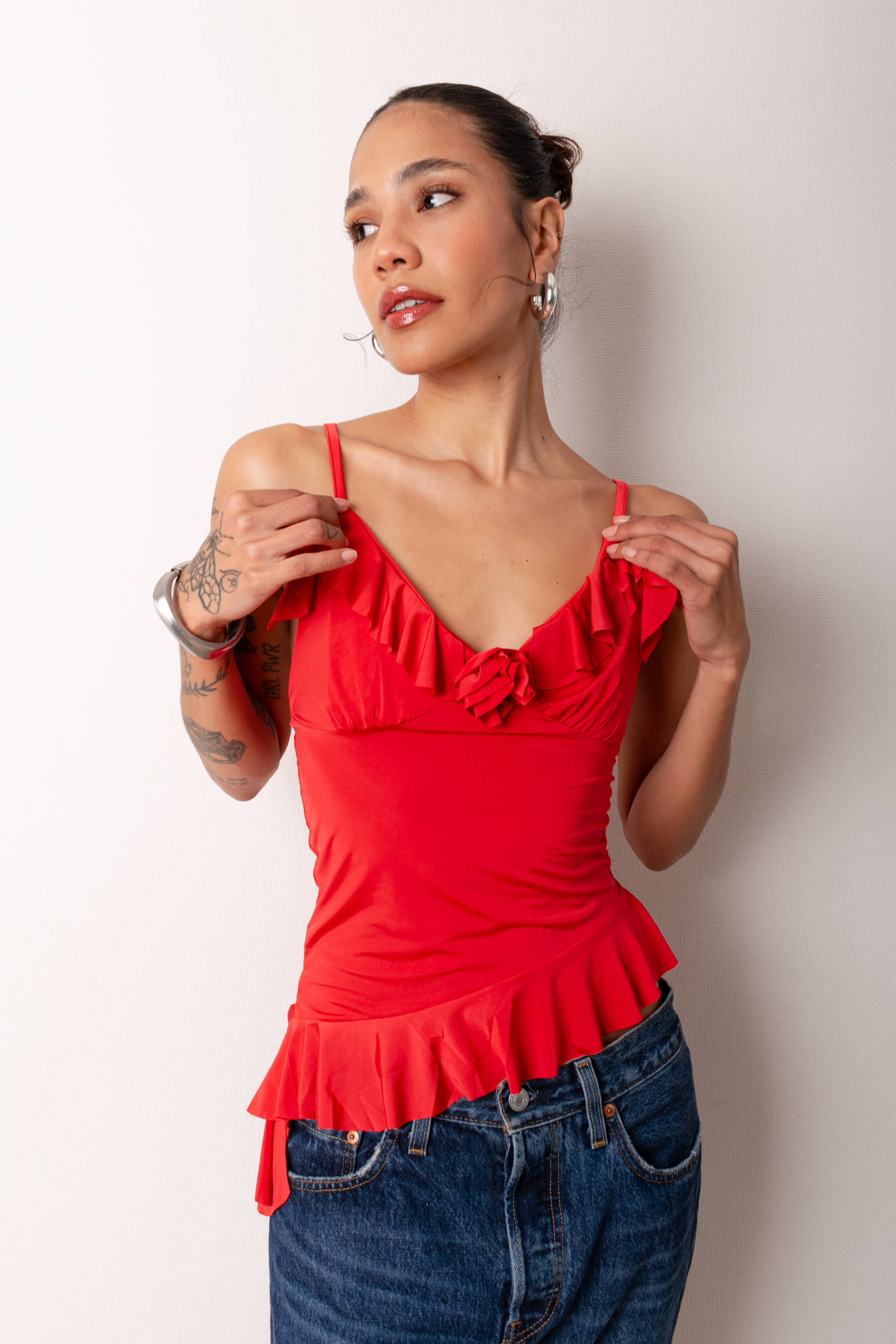 TOP SHIRLEY ROJO