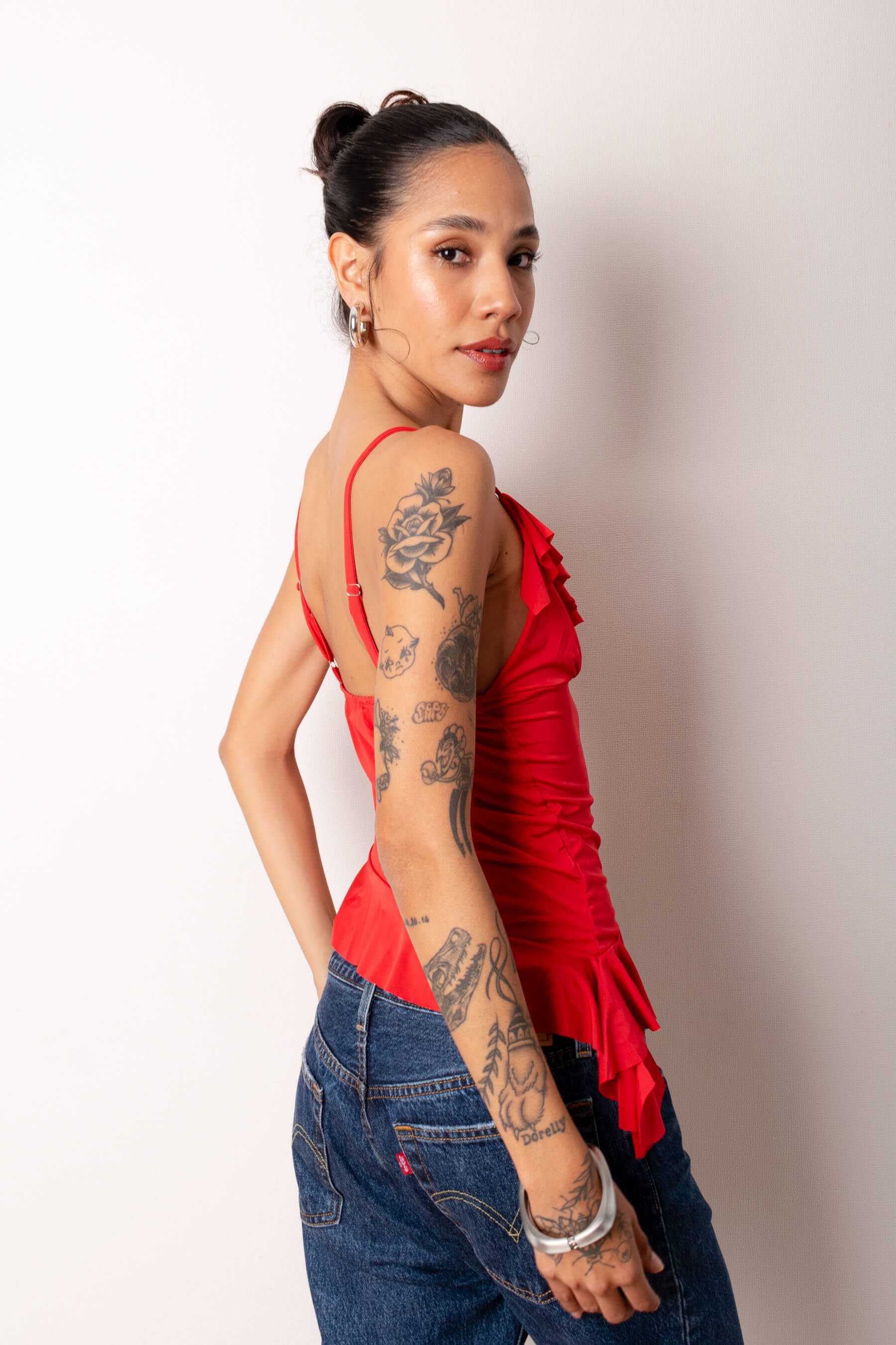 TOP SHIRLEY ROJO
