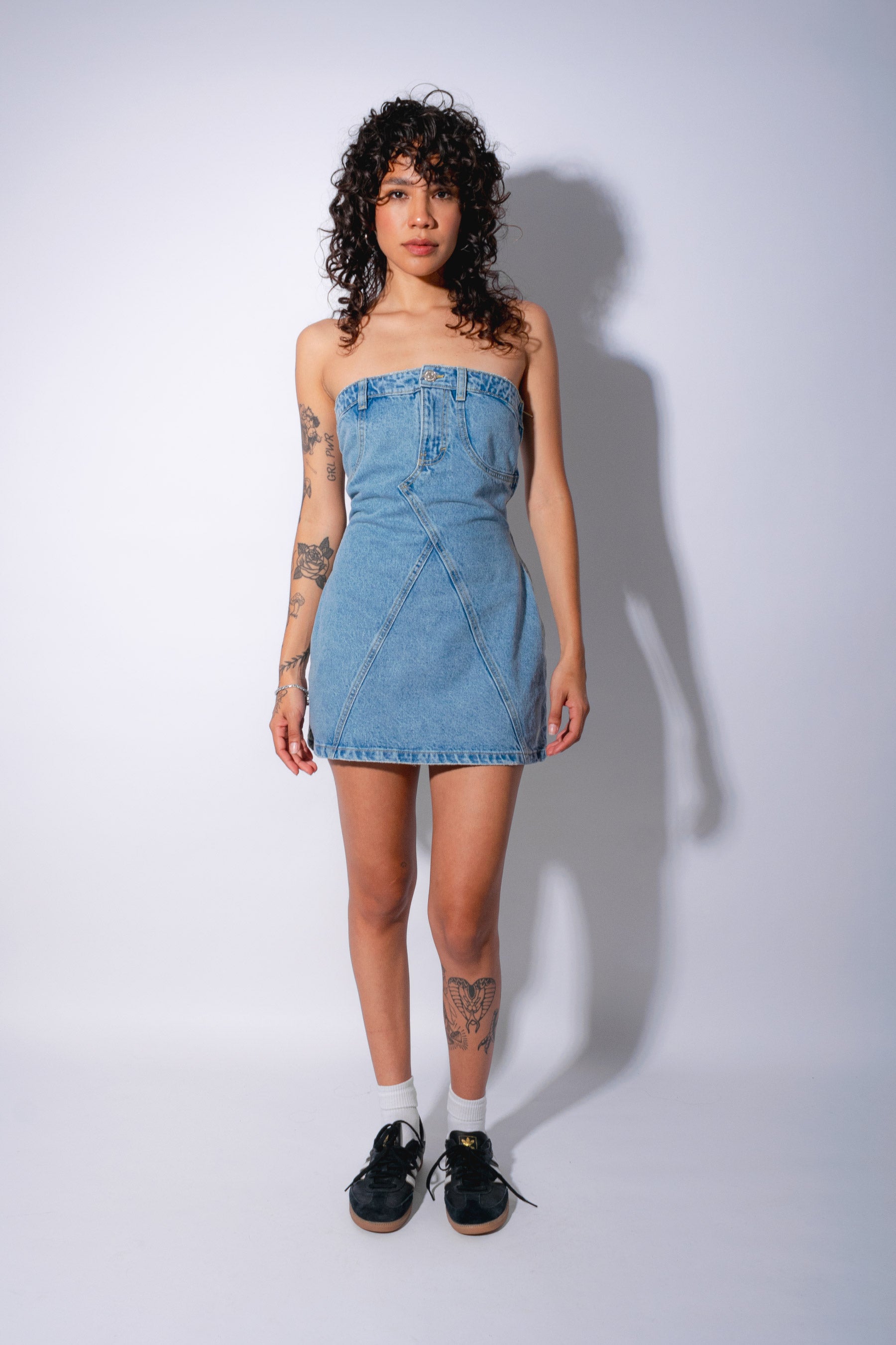 MINI DRESS DENIM KEIMY AZUL