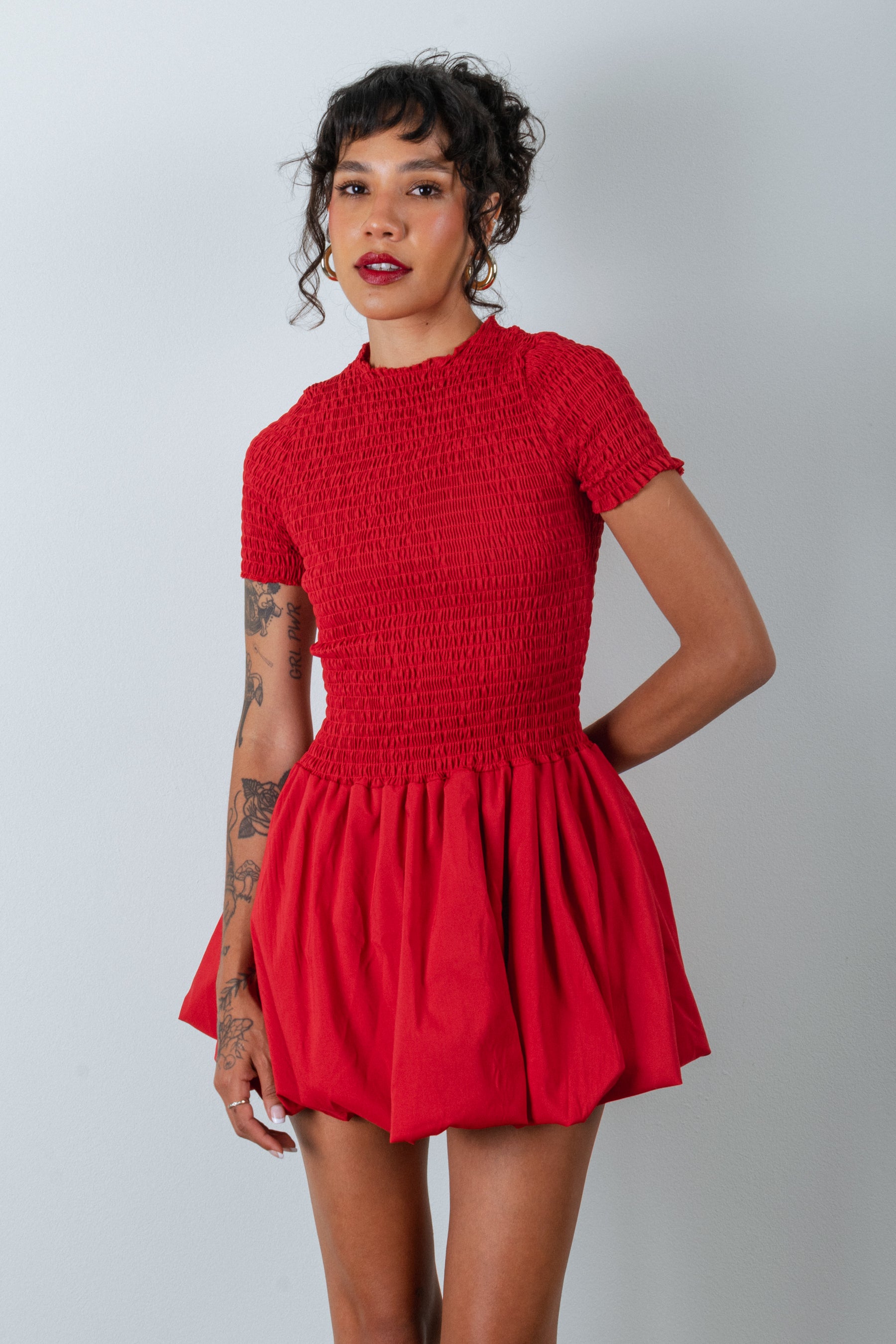 MINI DRESS LONDON ROJO
